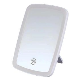 Дзеркало для макіяжу настільне з підсвічуванням 002B Біле