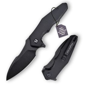 Нож Hightron Mini Ventura, D2, G10, чорний, чорний stonewash клинок (HK05BLKBS)