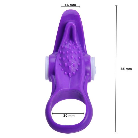 Ерекційні кільце з вібрацією Babydoll Універсальний. Фіолетовий 4046-3 | Зображення 3