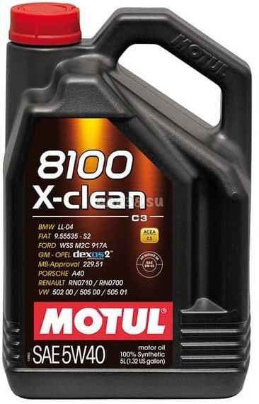 Моторна олива Motul 8100 X-clean SAE 5W-40 5л.