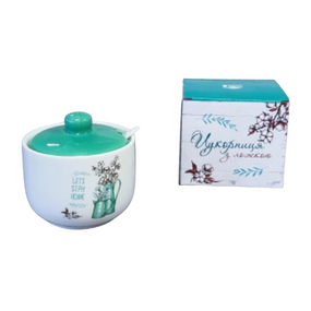 Цукорниця Бавовна з ложкою 500мл 700-03-18 S&T