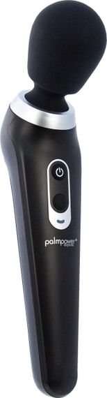 Мощный вибромассажер PalmPower Extreme - Black, 7 режимов, гибкая головка, перезаряжаемый Sex Aura