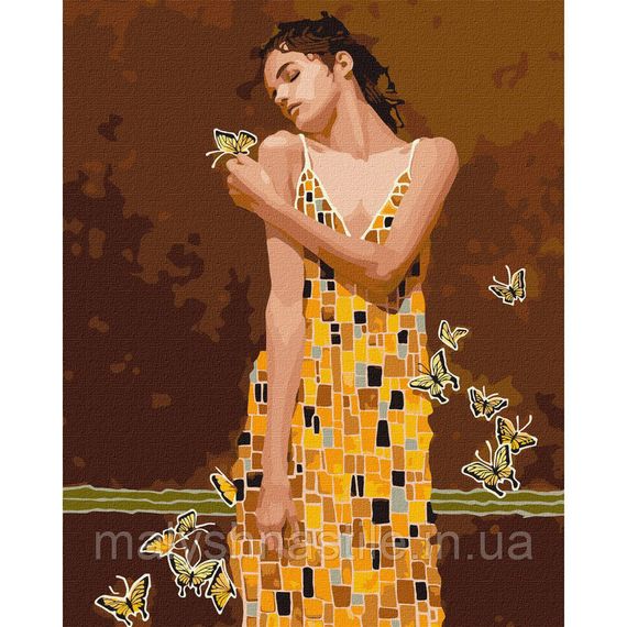 Картина по номерам "В объятиях бабочек" ©tolstukhin artem Идейка KHO2600 40х50 см