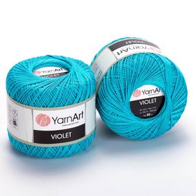 Пряжа YarnArt Violet номер цвета 0008 хлопок пряжа ярнарт виолет