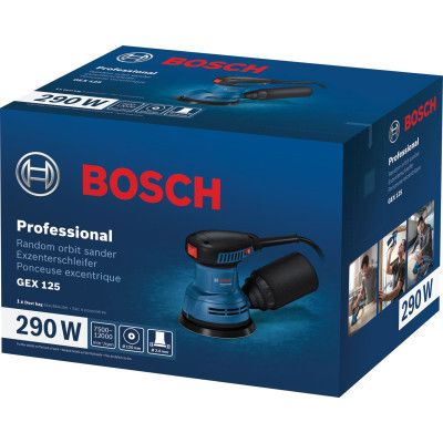 Шлифовальная машина Bosch GEX 125-1 AE 250Вт, 125 мм, 7500-12000об/мин (0.601.3A8.020) | Зображення 5