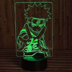 Акриловий світильник-нічник Наруто 4 зелений tty-n000212