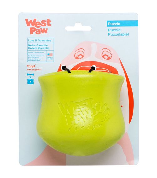 Іграшка для собак West Paw Toppl Dog Toy зелена, 10 см | Зображення 1