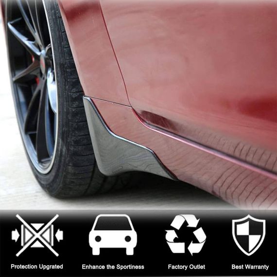 Бризковики (для Q50 Base/Sport 2014-2017, Карбон) для Infiniti Q50/Q60 рр | Зображення 1