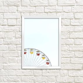 Постер в рамке Колесо огляду 15x21 см, A5 (WMT5_ART049_WH)