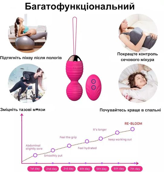Вагинальные шарики (тренажер Кегеля) с вибрацией | Зображення 1