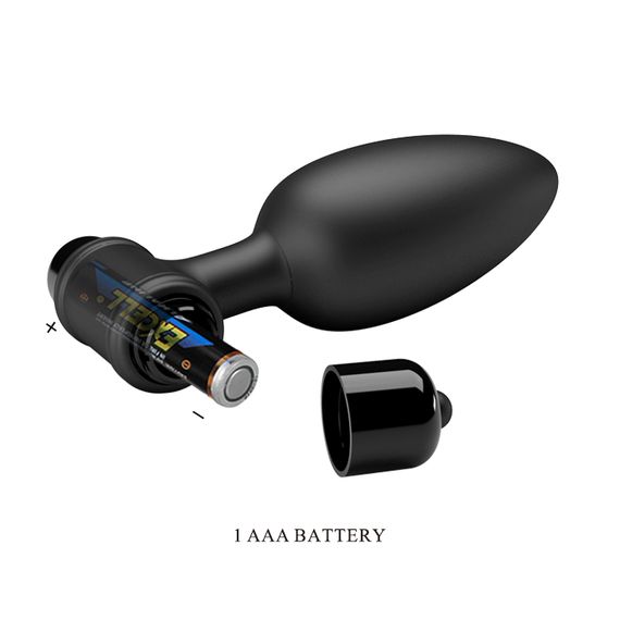Анальна пробка - Pretty Love Vibra Butt Plug II Black | Зображення 7