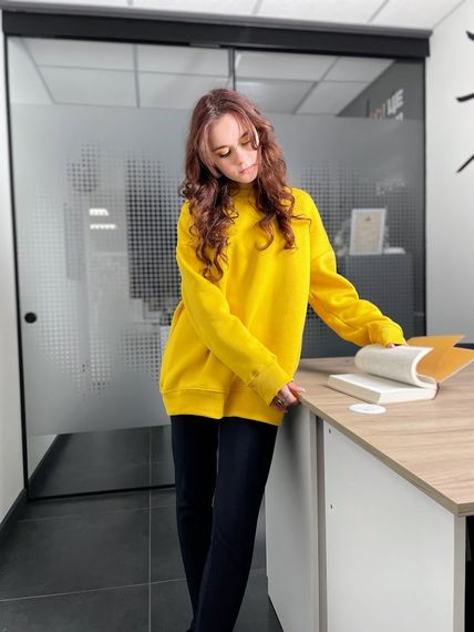 Світшот жіночий Носи своє 50 Жовтий (p-12577-140563) | Зображення 1