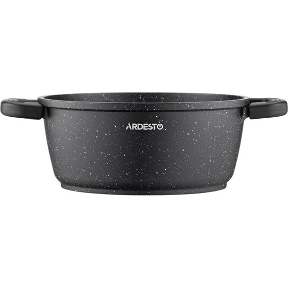 Каструля Ardesto Gemini Anzio скляна кришка 20 см 2,5 л чорна (AR2420GE) | Зображення 3
