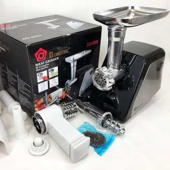 Мясорубка DOMOTEC MS-2024 (3000Вт, томаты, терки/шинковки) | Зображення 3
