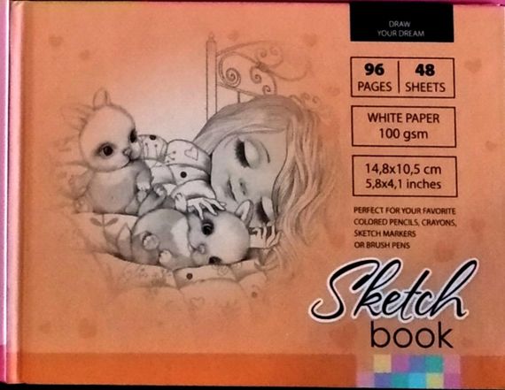 Sketchbook | альбом для скетч маркеров | скетчбук для рисования | блокнот для скетчинга  48 листов 8434-21410| | Зображення 2