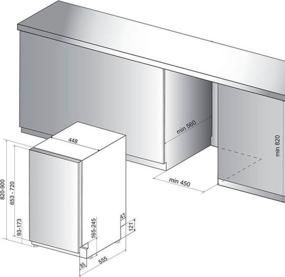Посудомийна машина Hotpoint Ariston HSIC3T127C | Зображення 6