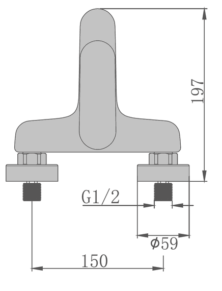 Змішувач для ванни Fabiano Modena 10402 Graphite 8231.401.1577 | Зображення 5