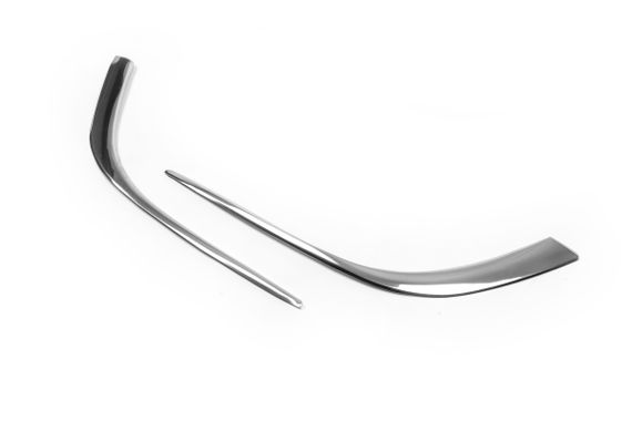 Накладки на противотуманки (2 шт, нерж) 2013-2017, Carmos для Opel Astra J