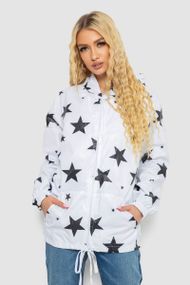 Ветровка женская с капюшоном  -уценка, цвет белый, 238R102-U-53
