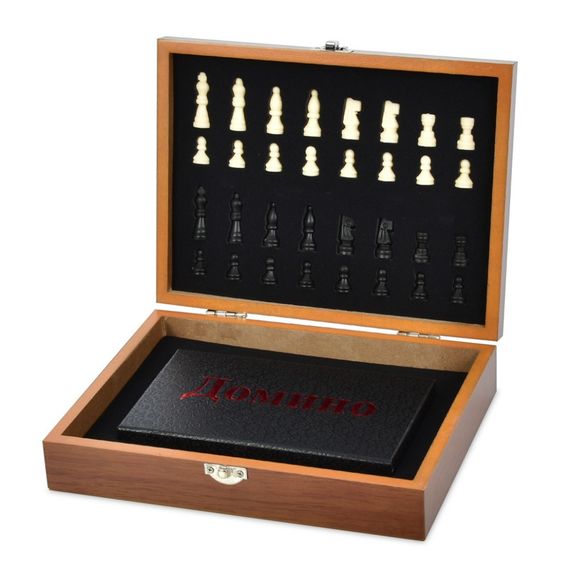 Набір настільних ігор 2 в 1 XQ12095 шахи, доміно | Зображення 3