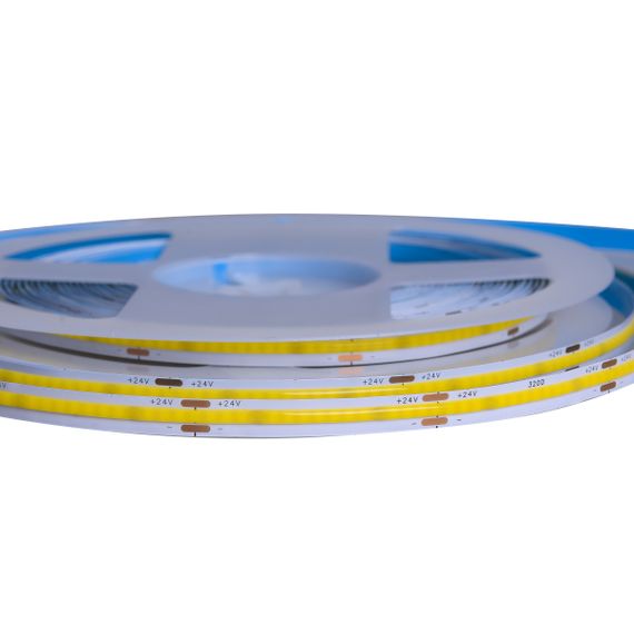 Светодиодная лента негерметичная нейтральный оттенок  24V 11W COB NW IP20 1m (BY-077/320) | Зображення 4