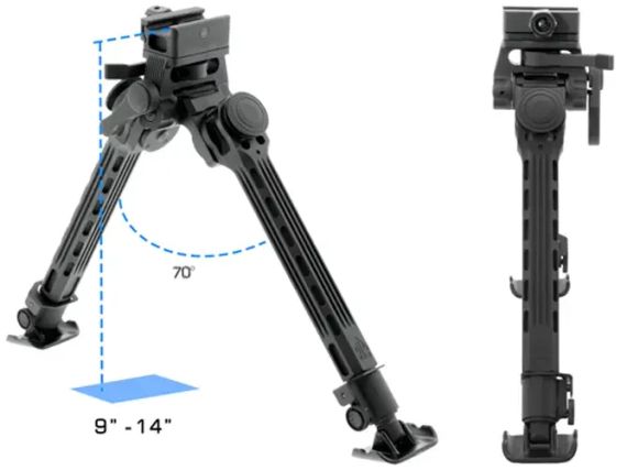 Сошки Leapers UTG Big Bore Full Stability. 23-35,5см. Picatinny | Зображення 1