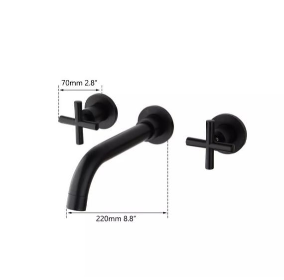 Змішувач для раковини WEZER VAL10-10-BLACK | Зображення 1