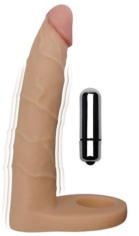 Насадка для подвійного проникнення - The Ultra Soft Double Vibrating 7" Sex Aura | Зображення 5