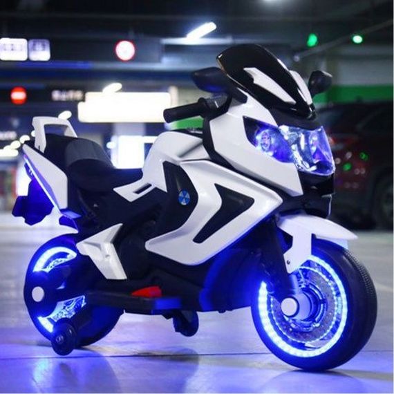 Дитячий електромотоцикл SPOKO SP-1600 білий (42400548) | Зображення 6