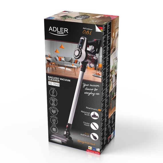 Пилосос вертикальний Adler AD 7048 акумуляторний бездротовий Dual Cyclone | Зображення 9