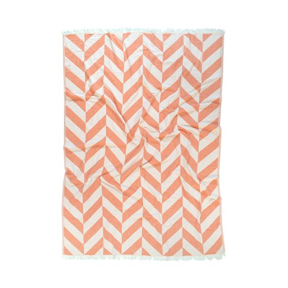 Плед Barine 9194 Туреччина 130*180 см  Бавовна Помаранчевий