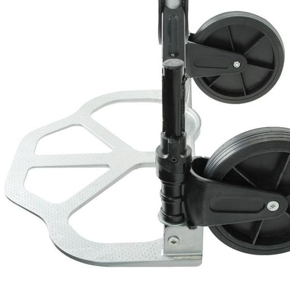 Візок ручний складаний до 80 кг, 450*485*1090, колеса 170 мм, (алюмінієвий) INTERTOOL LT-9010 | Зображення 6