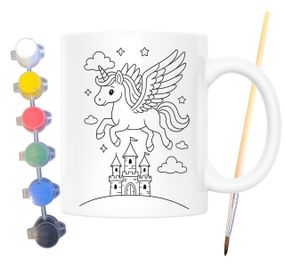 Набір для творчості кружка розмальовка Єдиноріг 330 мл біла (КР0134)