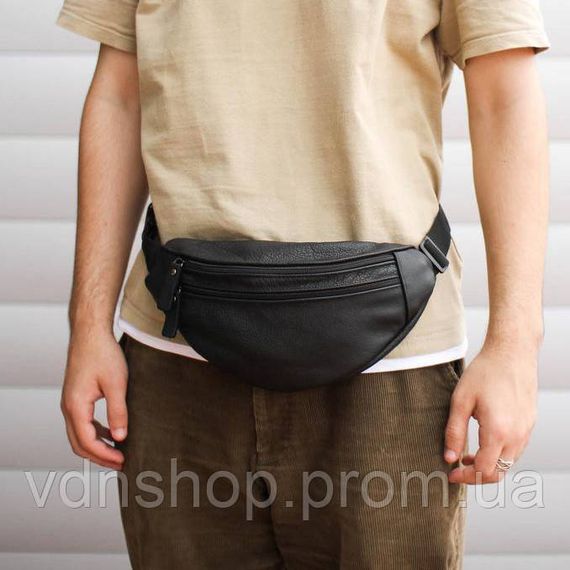 Шкіряна сумка бананка на груди, Сумка бананка для походів Чоловіча для щоденного носіння VE-23 | Зображення 1