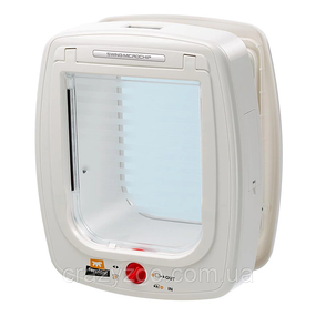 Дверцята для собак та котів Ferplast Swing Microchip Large біла 26.5x16.2x31.5 см 72093011