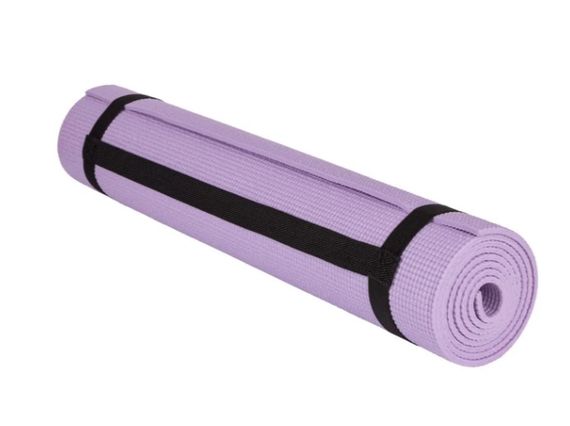 Килимок для йоги та фітнесу PowerPlay 4010 PVC Yoga Mat Лавандовий (173x61x0.6) (PP_4010_Lavender_(173*0,6) | Зображення 7