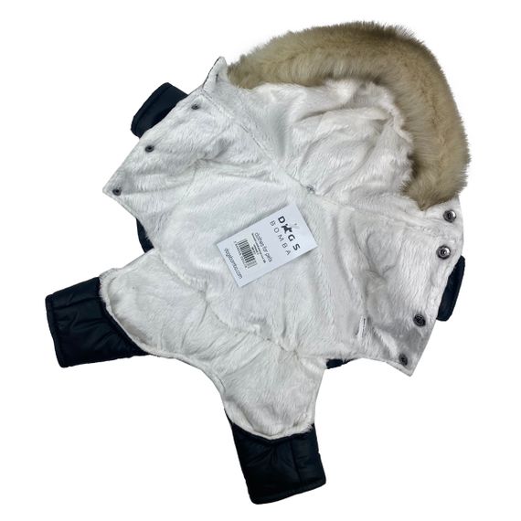 Зимовий комбінезон на хутрі Dogs Bomba чорний AM-5 | Зображення 3