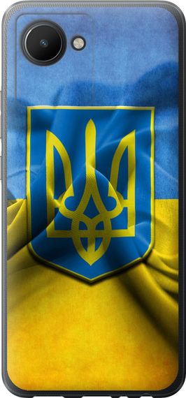 Чехол на Realme C30 Флаг и герб Украины 1 "375u-2700-17620"