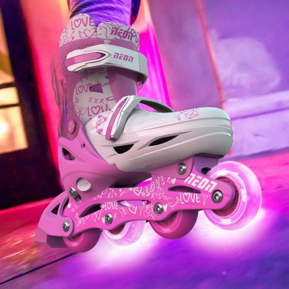 Дитячі ролики NEON INLINE SKATES рожевий NT07P4 | Зображення 6