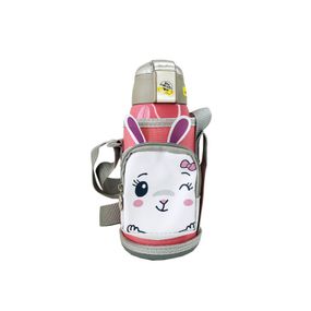 Детский термос-поильник "Зайчик" MGZ-0324(Pink) с индикатором температуры 550 мл