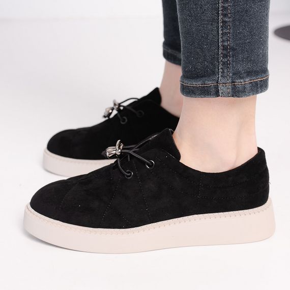 Лоферы женские Fashion Wendy 3911 39 размер 25 см Черный | Зображення 4