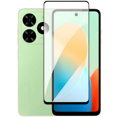 Захисне скло 2.5D на весь екран для Tecno Spark Go 2024