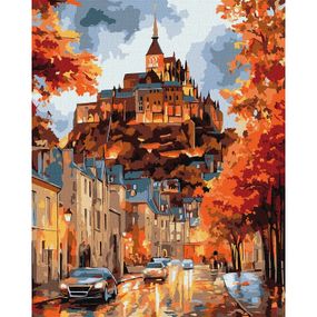 Картина по номерам "Осенний городок" ©art_selena_ua KHO3665, 40х50 см