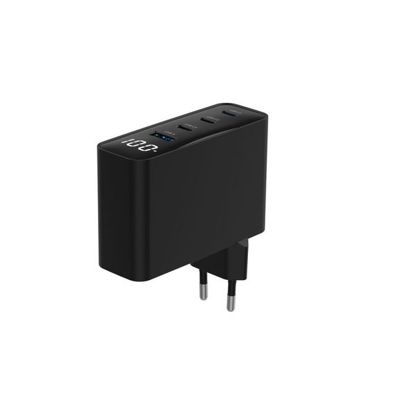 Мережевий зарядний пристрій Gembird TA-UC-PDQC100LCD-01-BK 100W | Зображення 2