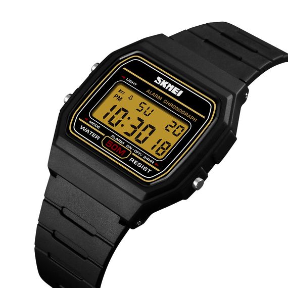 Наручний годинник Skmei 1412BKGD Black-Gold | Зображення 2