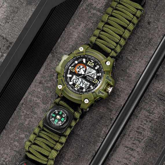 Чоловічий годинник Skmei 1283NAG Army Green | Зображення 3