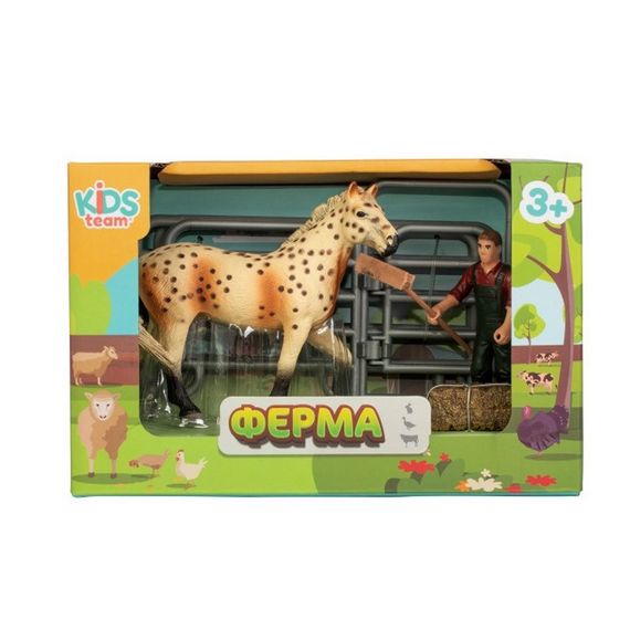Дитячий іграшковий набір "Ферма" Q9899-X3_1 кінь з парканом | Зображення 1