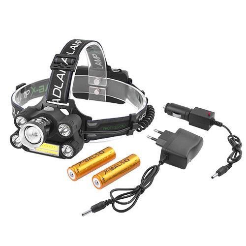 Светодиодный налобный фонарик Bailong BL-T64-T6+4XPE+COB, Водонепроницаемый фонарик, Фонарик BE-919 налобный | Зображення 1