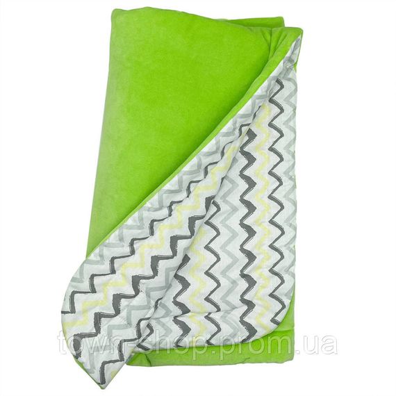 Плед детский МС 110612-12 трикотаж, зеленый 78 х 90 см