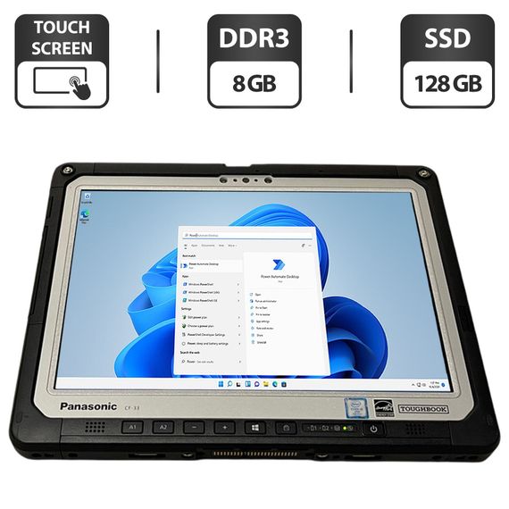 Захищений планшет Panasonic Toughbook CF-33 / 12" (2160x1440) IPS Touch / Intel Core i5-7300U (2 (4) ядра по 2.6 - 3.5 GHz) / 8 GB DDR3 / 128 GB SSD / Intel HD Graphics 620 / WebCam / Стилус / Два АКБ / Без клавіатури б/в
